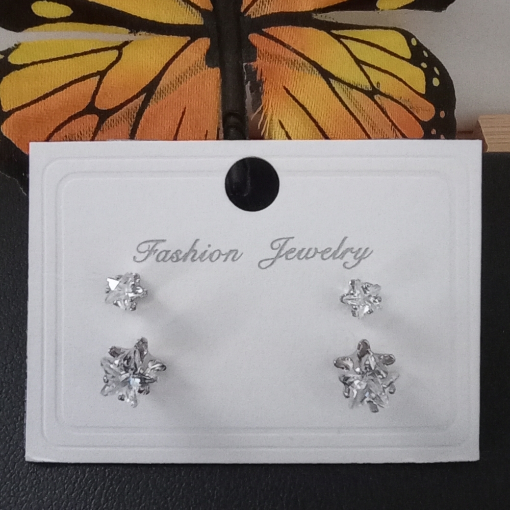 Earrings Set (Stars) Stainless Steel